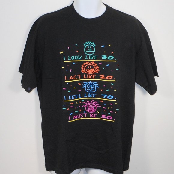 New M & O colorful graphic T shirt for men. - Picture 1 of 5